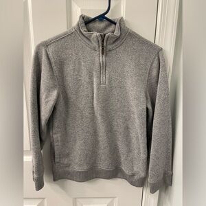 Janie and Jack gray sweater quarter zip 8-10